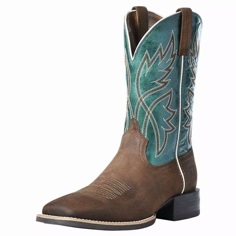 Men * | Ariat Men`S Sport Rafter Willow Branch 11` Shoreline Top Square Toe Boot