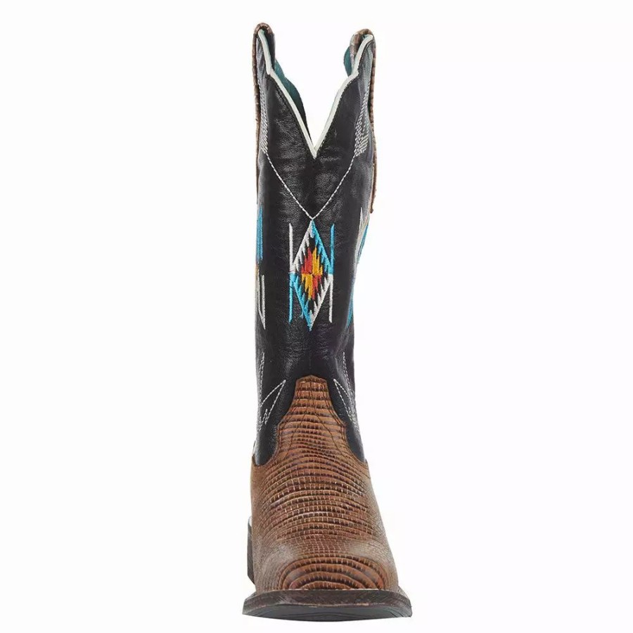 Women * | Ariat Women'S Frontier Chimayo Wide Square Toe Western Boot