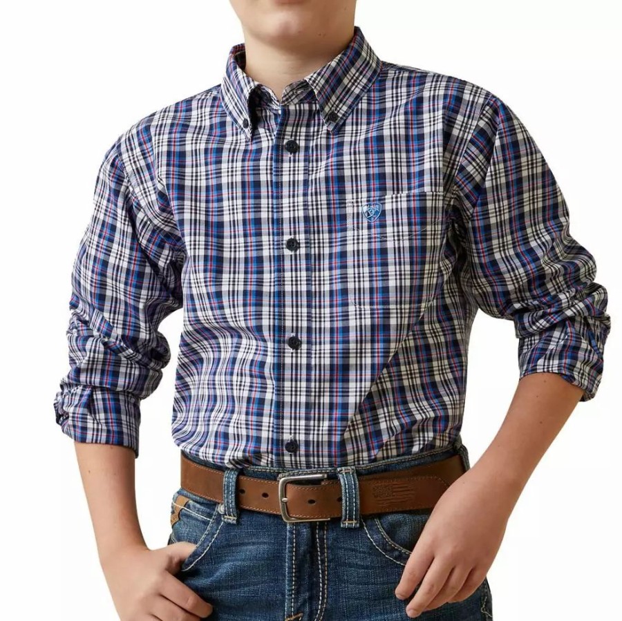 Kids * | Ariat Boy'S Pro Series Nolen Classic Fit Shirt