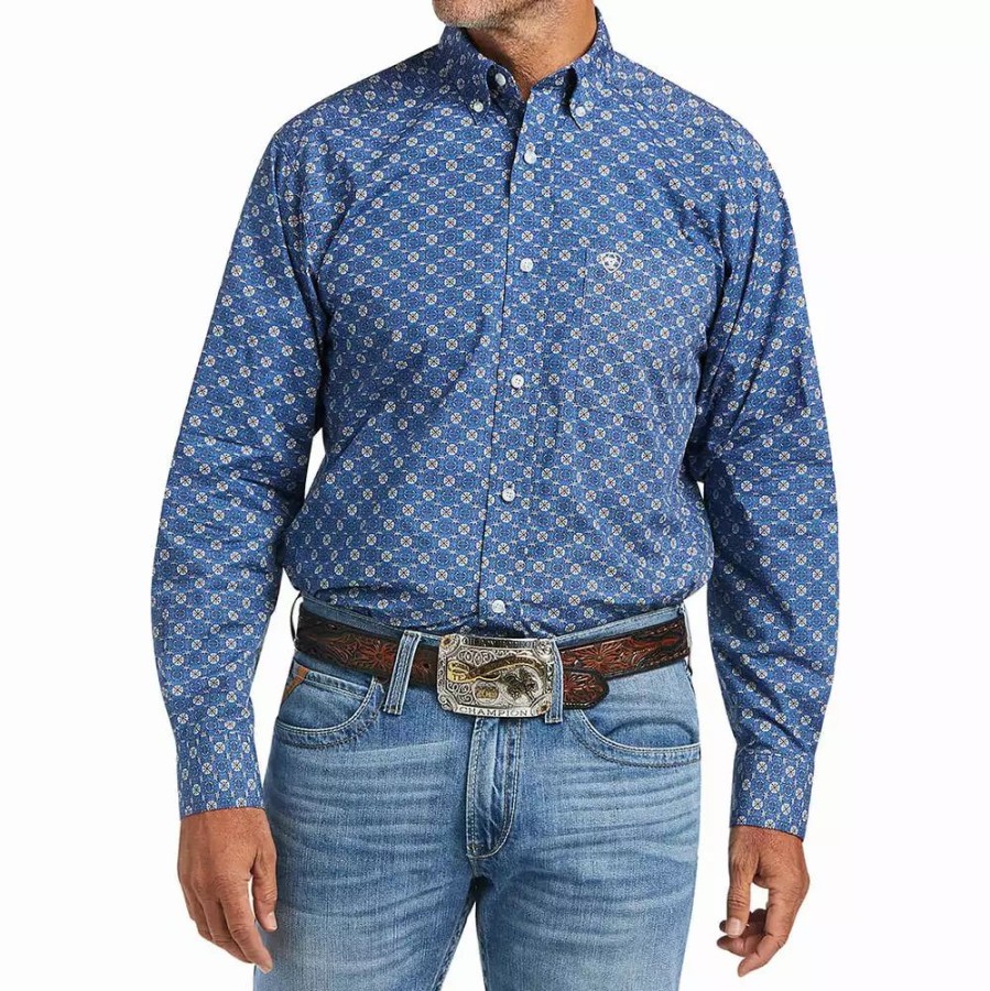 Men * | Ariat Men'S Qhama Classic Long Sleeve Shirt