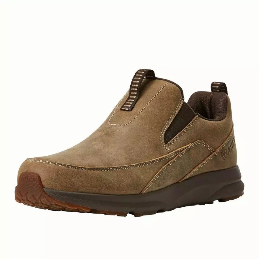 Men * | Ariat Men'S Brown Bomber Spitfire Slip On Casual Shoe