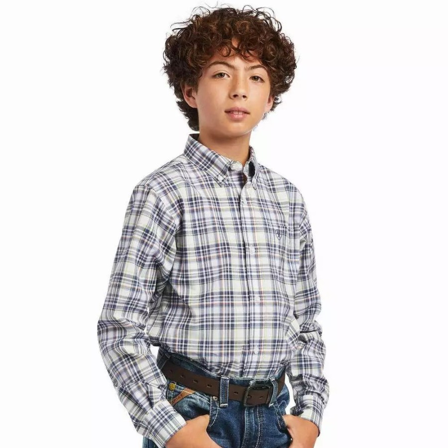 Kids * | Ariat Boy'S Pro Series Brady Classic Fit Shirt