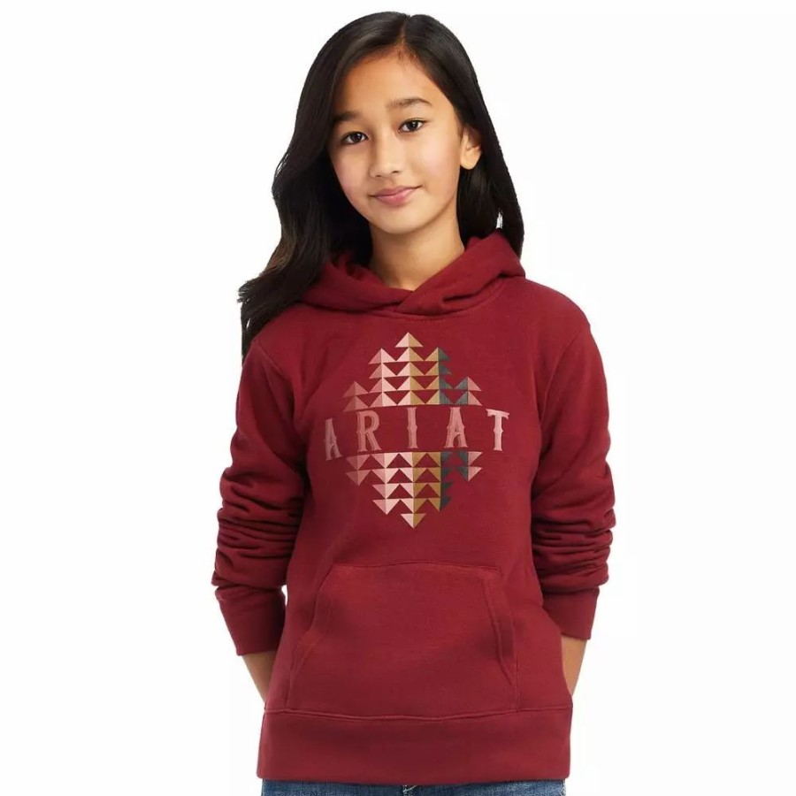 Kids * | Ariat Girl'S Real Beartooth Hoodie