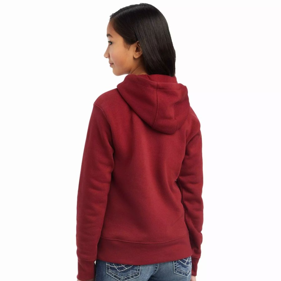 Kids * | Ariat Girl'S Real Beartooth Hoodie