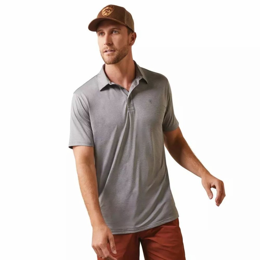 Men * | Ariat Men'S Charger 2.0 Fitted Polo