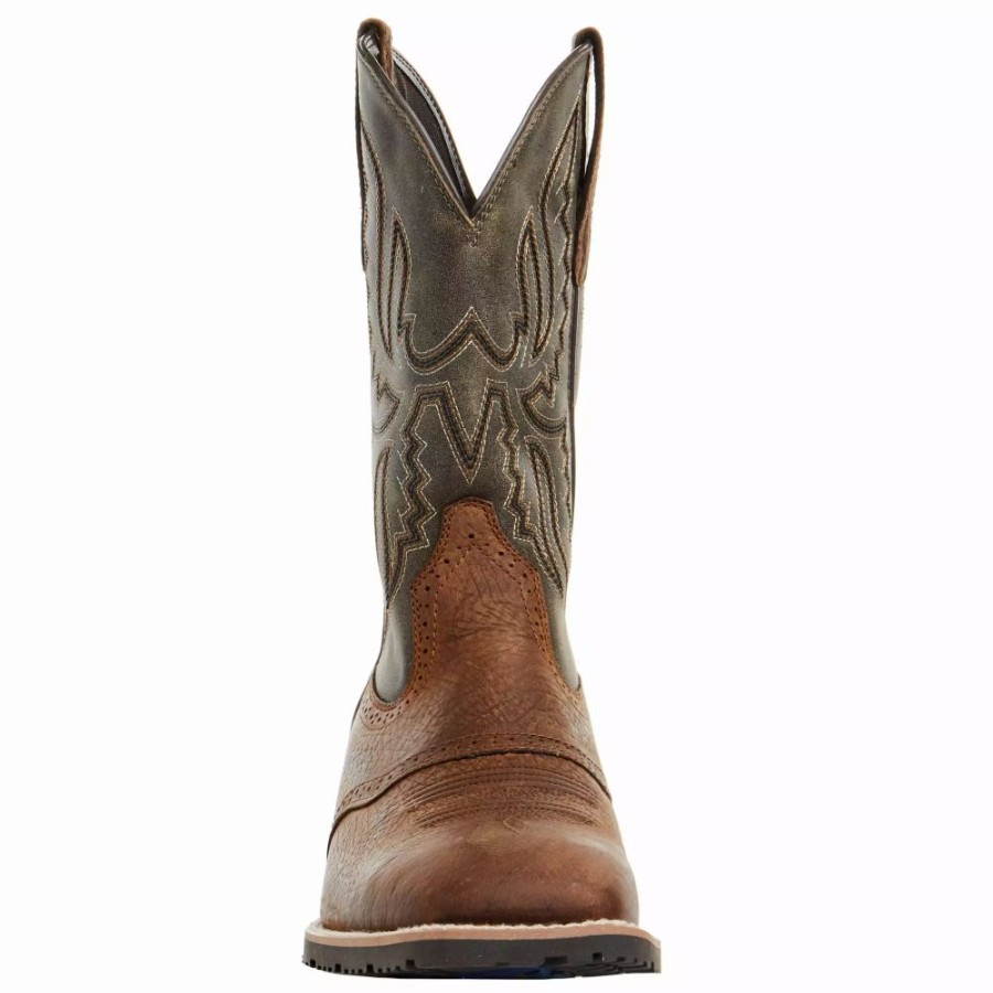 Men * | Ariat Men'S Hybrid Ranchway Earth 11In Arizona Brown Top