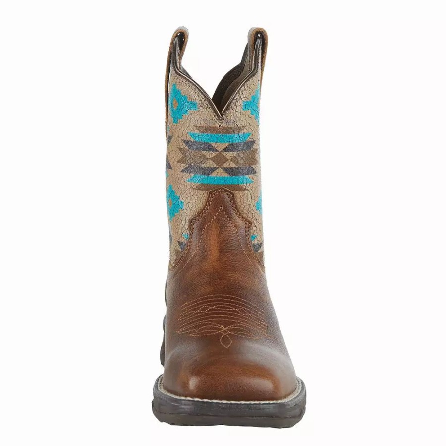 Women * | Ariat Women'S Anthem Brown/Aztec Top Shortie