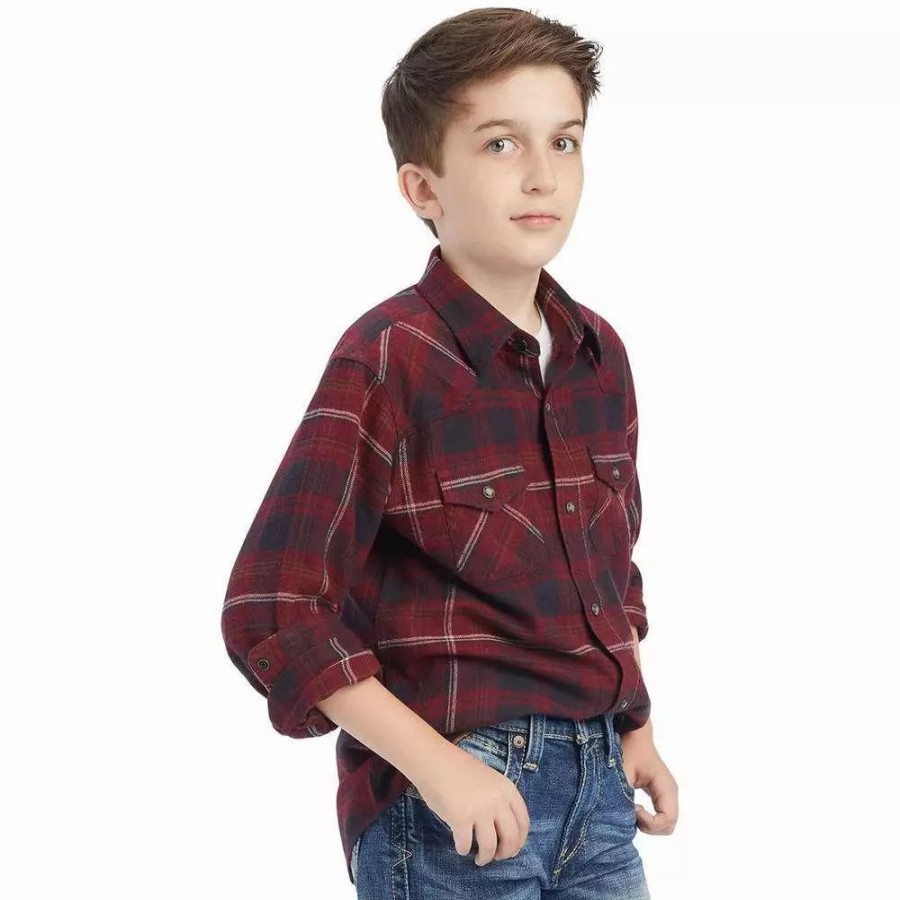 Kids * | Ariat Boy'S Heath Retro Fit Shirt