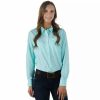 Women * | Ariat Women'S Aqua Check Venttek Shirt