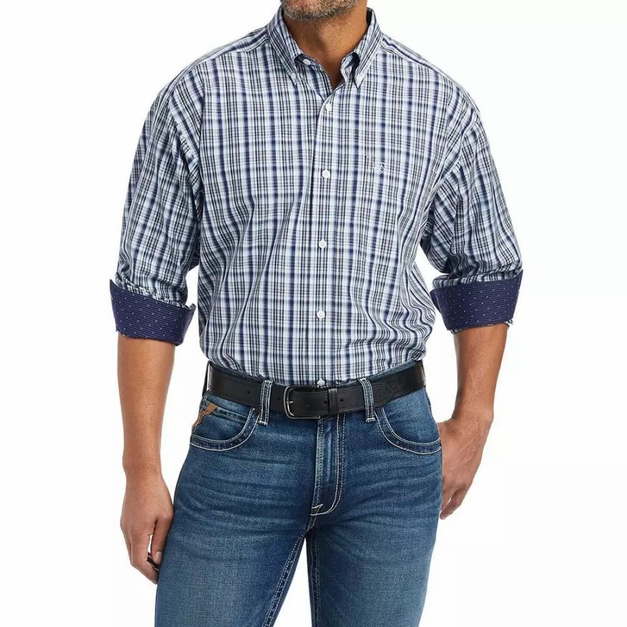 Men * | Ariat Men'S Wrinkle Free Igor Classic Fit Shirt