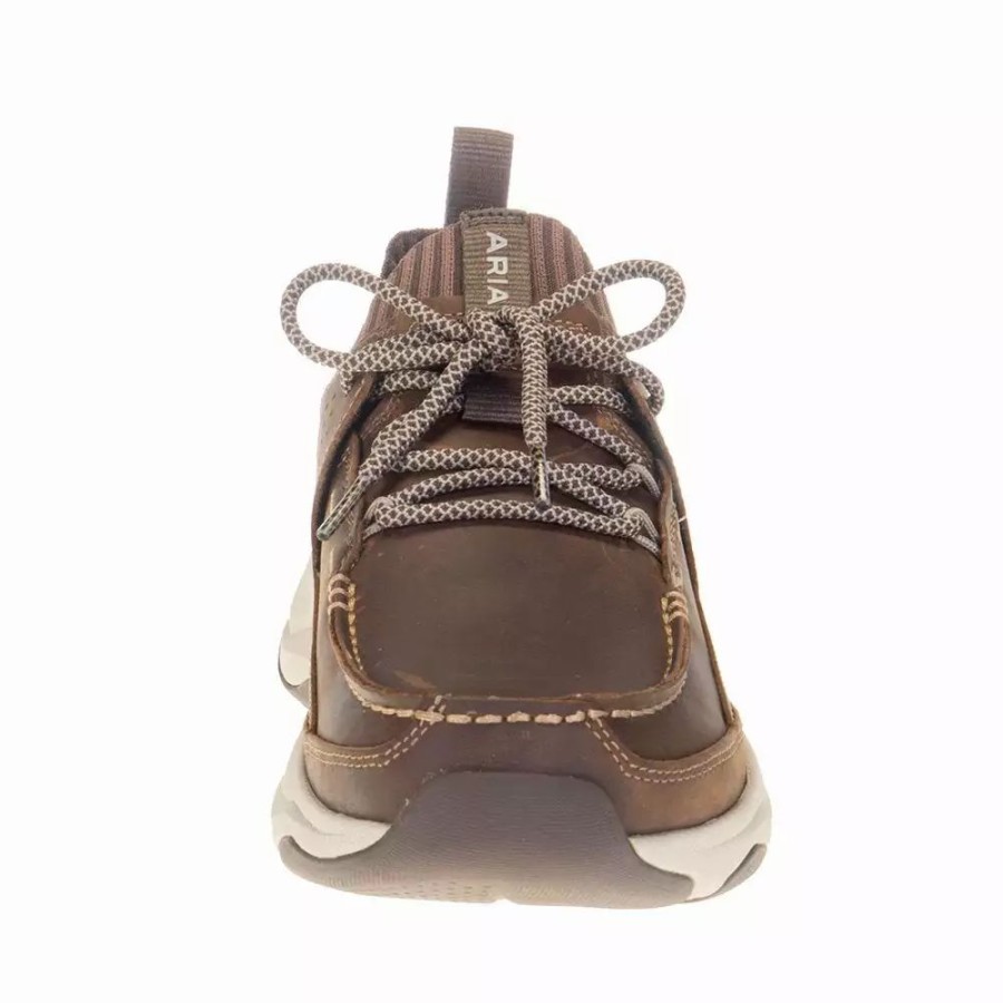 Men * | Men'S Ariat Country Mile Distressed Tan Lace Up Casual Shoe