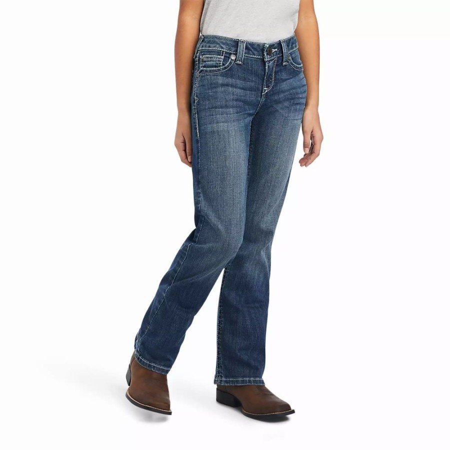 Kids * | Ariat Girl'S R.E.A.L. Raquel Boot Cut Jean