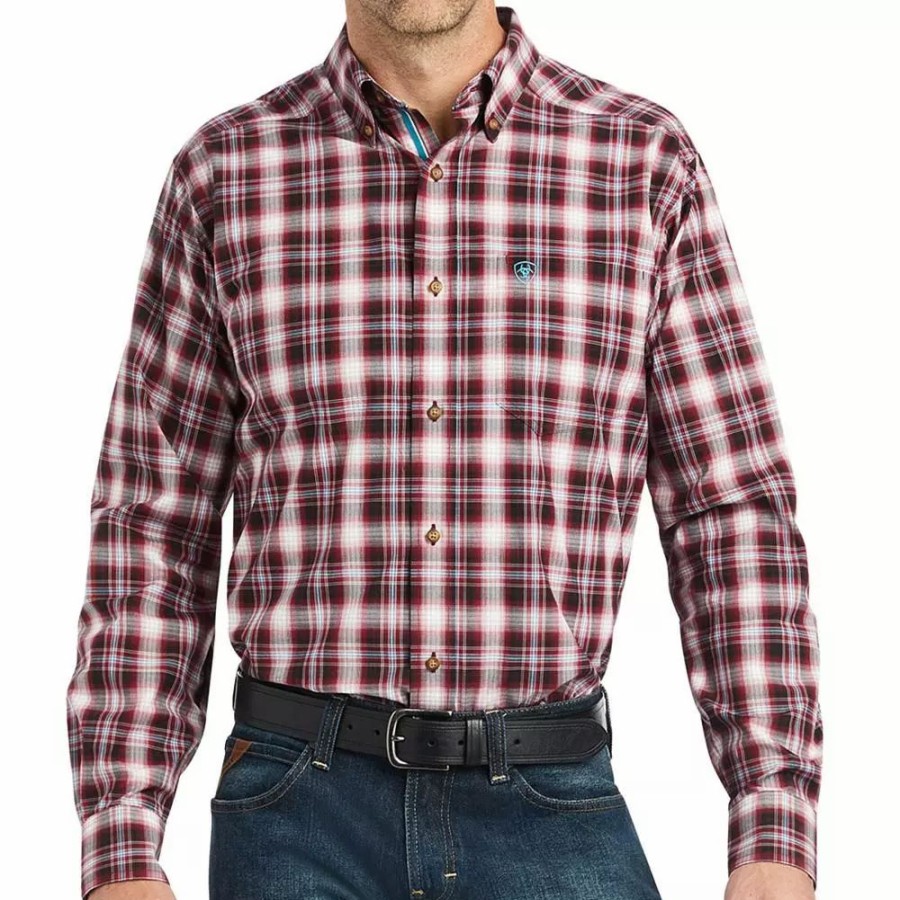 Men * | Ariat Men'S Pro Series Kenneth Stretch Fitted Shirt