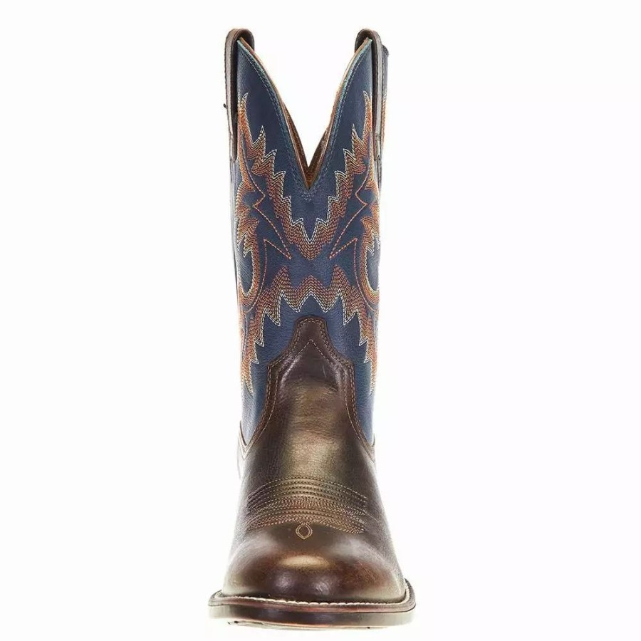 Men * | Ariat Men'S Ariat Stockman Ultra Wicker 11In. Federal Blue Top Round Toe Boot