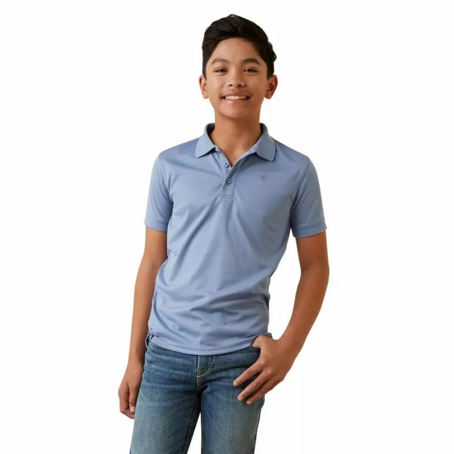 Kids * | Ariat Boy'S Tek Polo