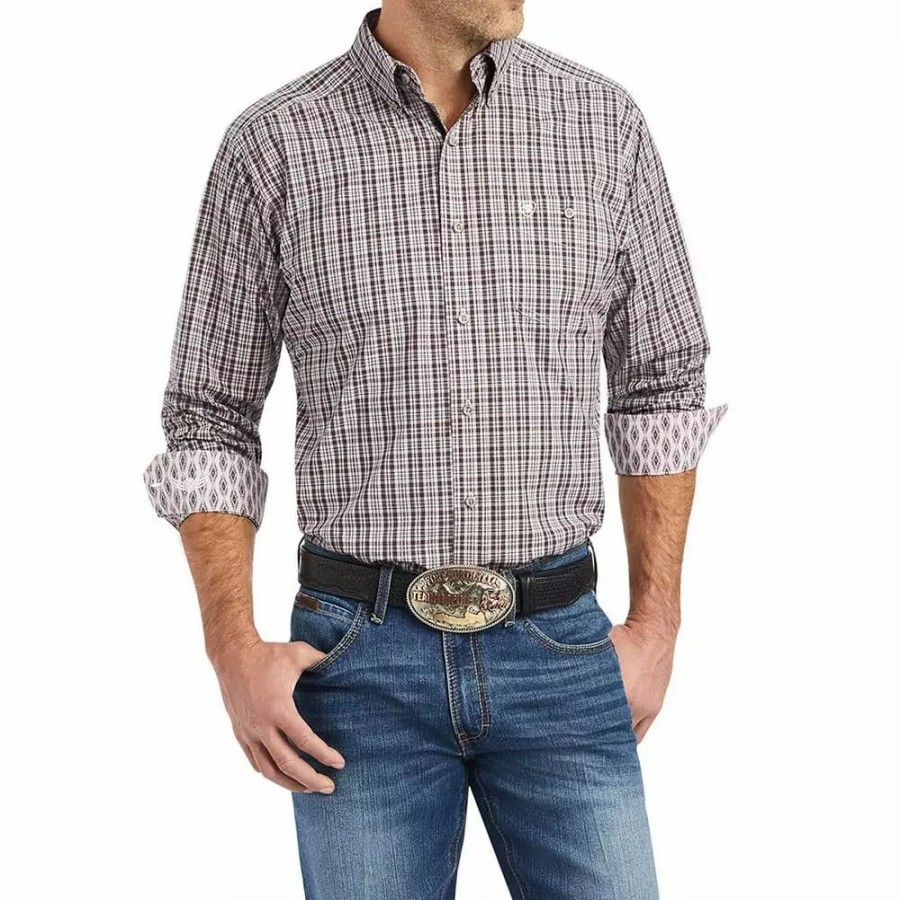 Men * | Ariat Men'S Relentless Resolute Stretch Classic Fit Shirt