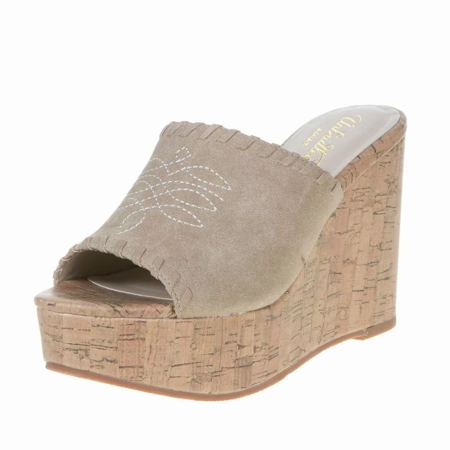 Women * | Ariat Women'S Unbridled Tan Suede Wedge