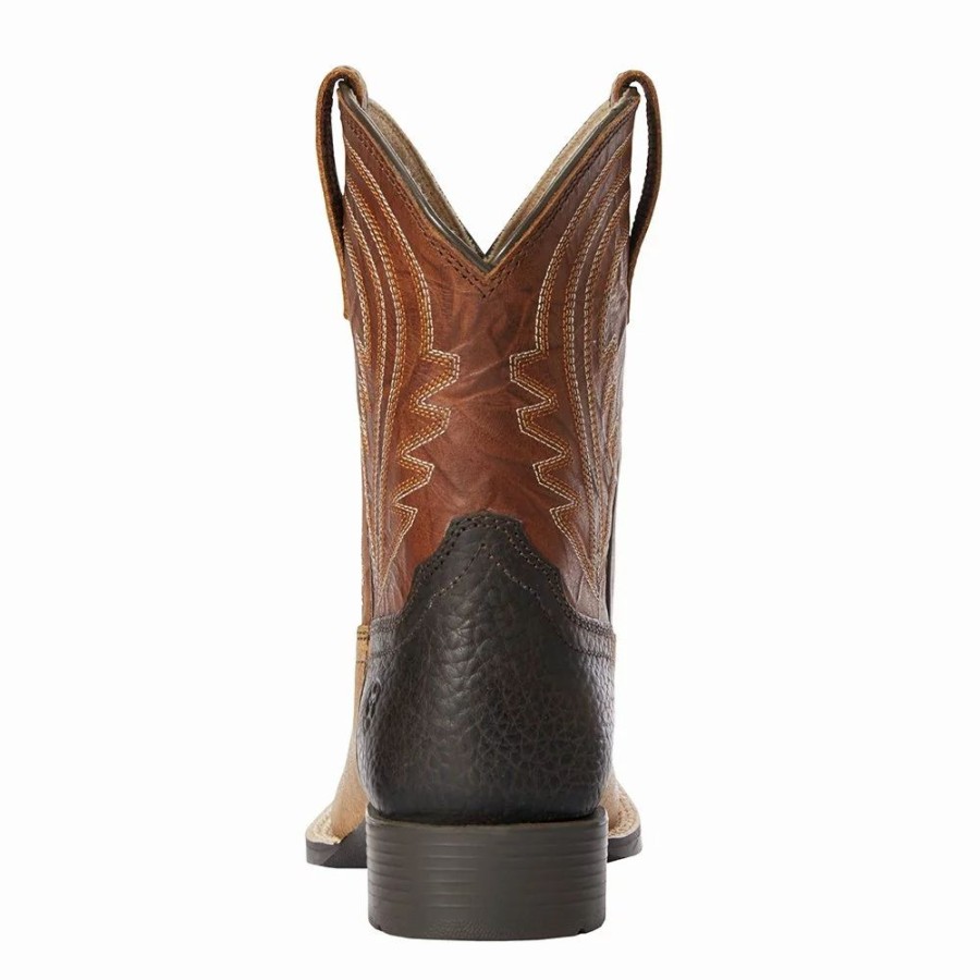 Kids * | Ariat Kids Lil Hoss Cottage Cinnamon Cowboy Boot