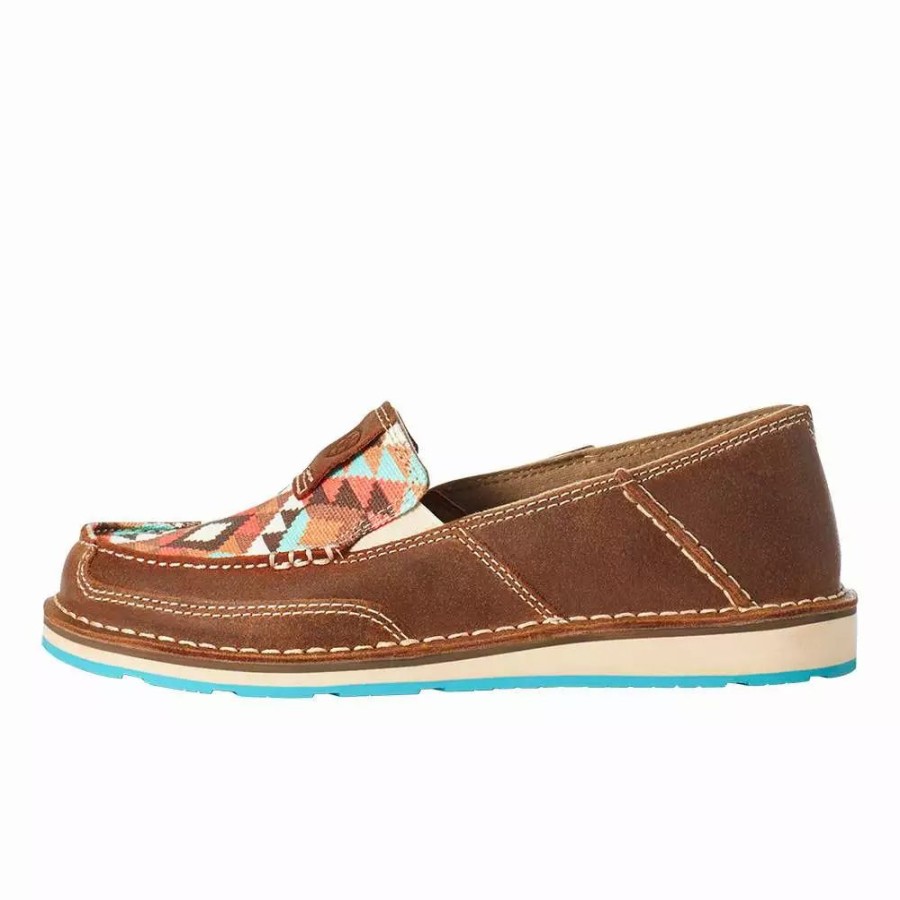 Women * | Ariat Womens Brown Multi Geo Print Cruiser Casual