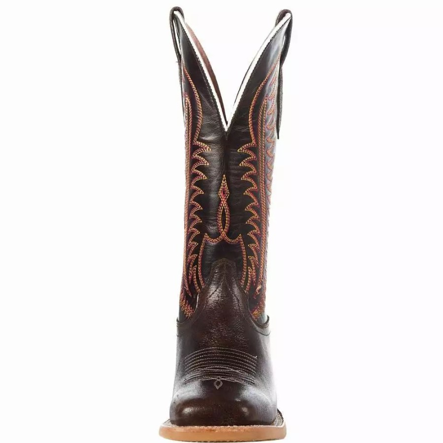 Women * | Ariat Womens Brown/Red Top Boot