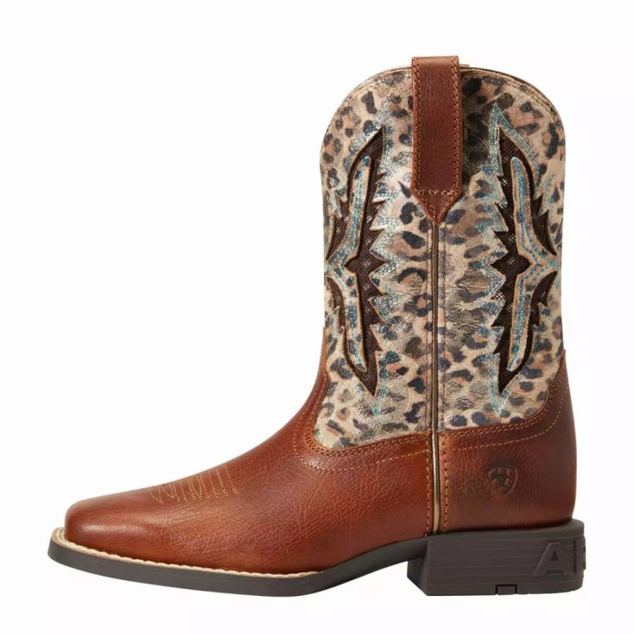 Kids * | Ariat Child/Youth Venttek Metallic Leopard Boot