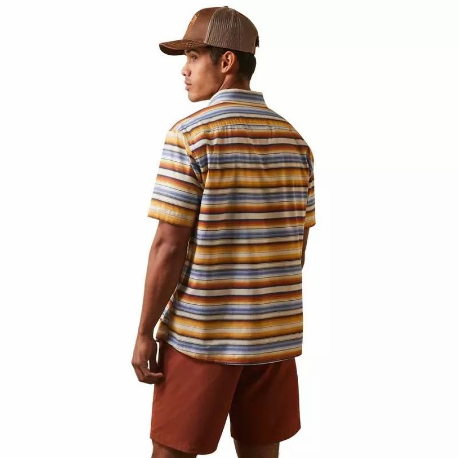 Men * | Ariat Mens Sunset Serape Modern Fit Shirt