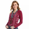 Women * | Ariat Women'S Real Printed Henley Shirt