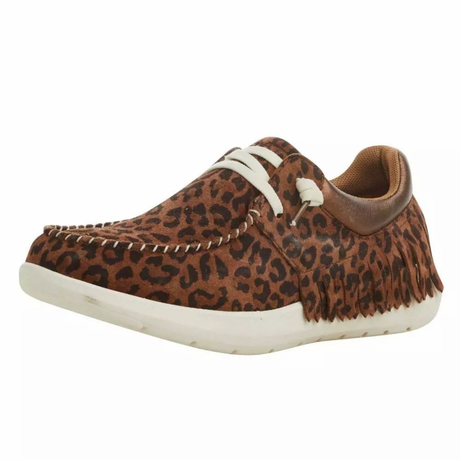 Women * | Ariat Women'S Hilo Fringe Leopard Casual