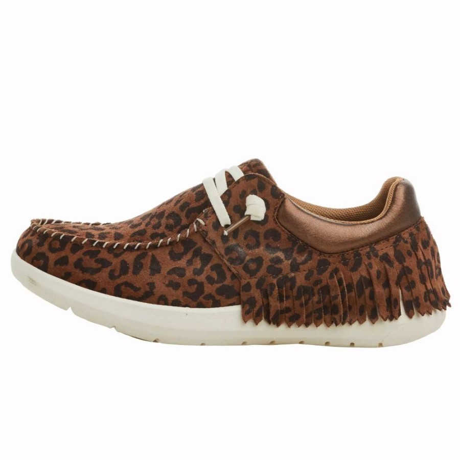 Women * | Ariat Women'S Hilo Fringe Leopard Casual