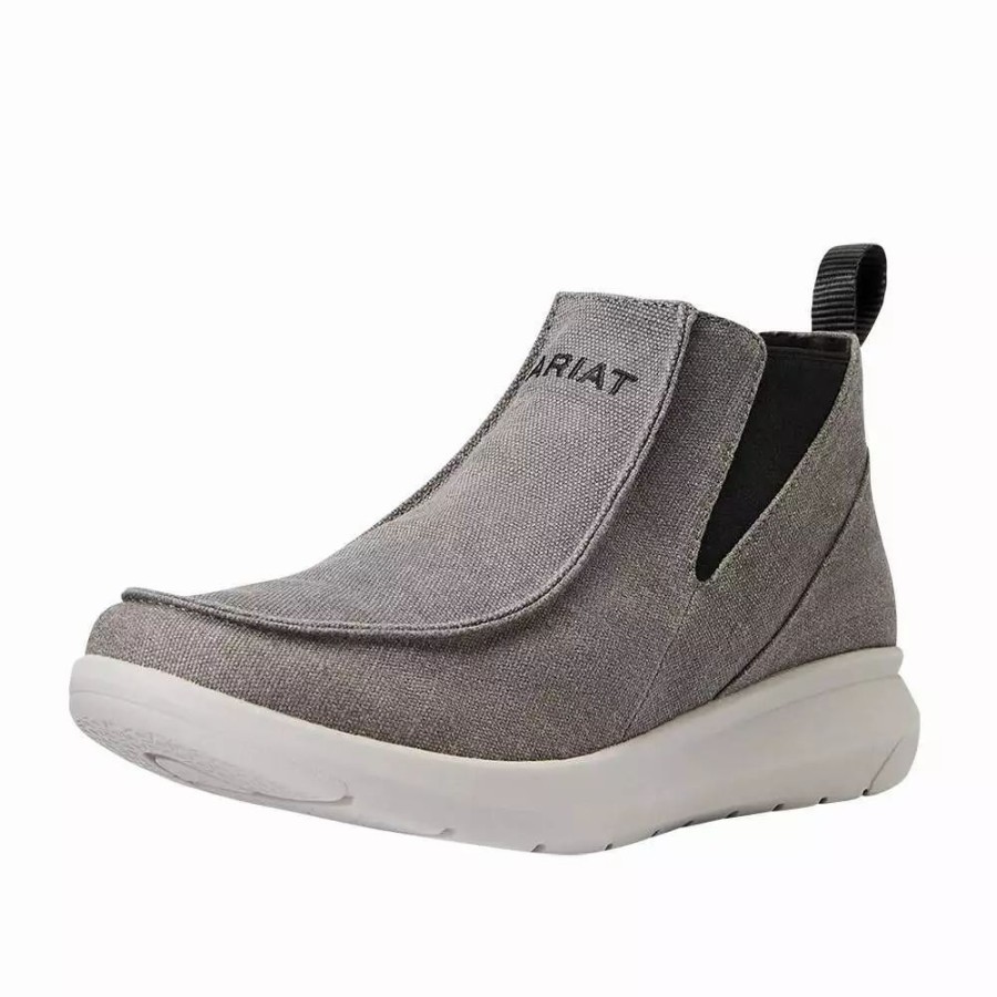 Men * | Ariat Hilo Midway Gray Canvas Casuals