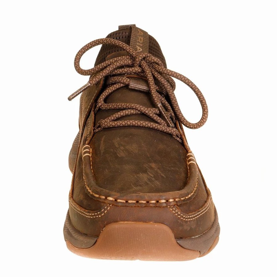 Men * | Ariat Men'S Dozer Distressed Tan Lace Up Casual Shoe