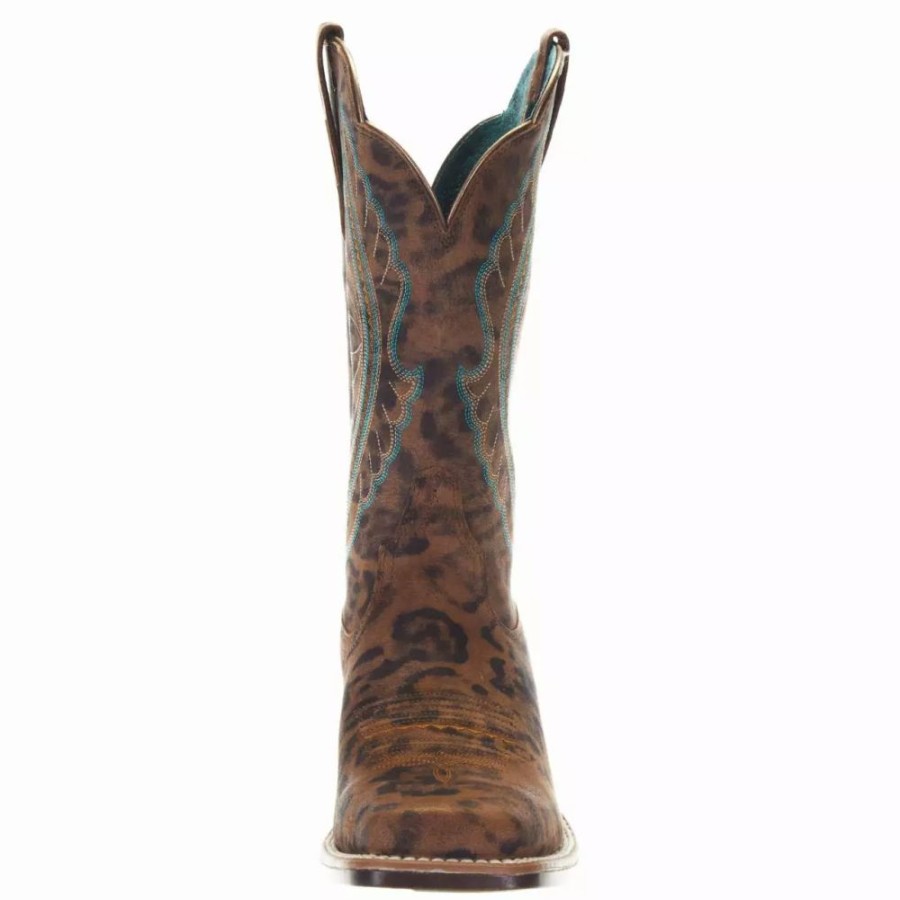 Women * | Ariat Women`S Primetime Brown Faded Leopard Boot