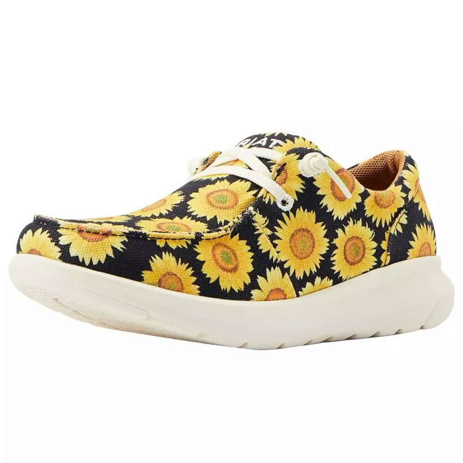 Women * | Ariat Women'S Hilo Sunflower Skies Lace Up Casual Shoe