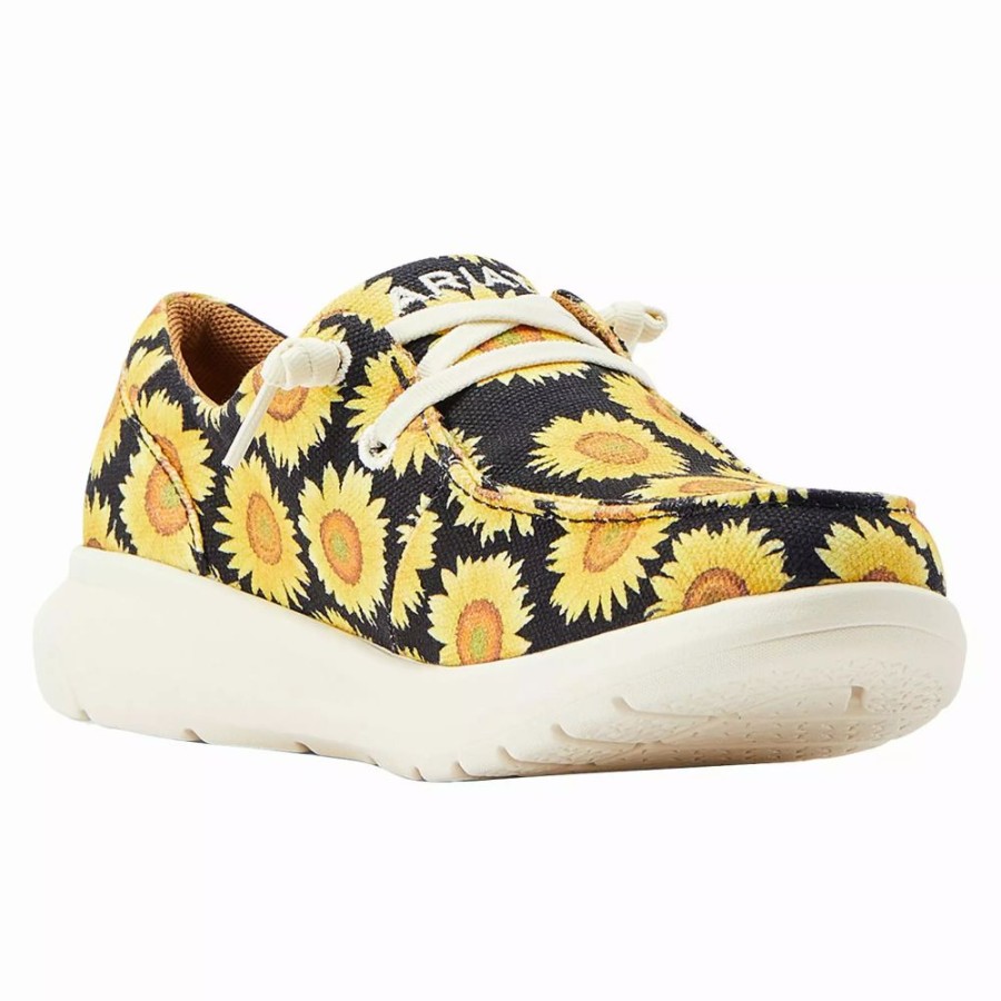 Women * | Ariat Women'S Hilo Sunflower Skies Lace Up Casual Shoe