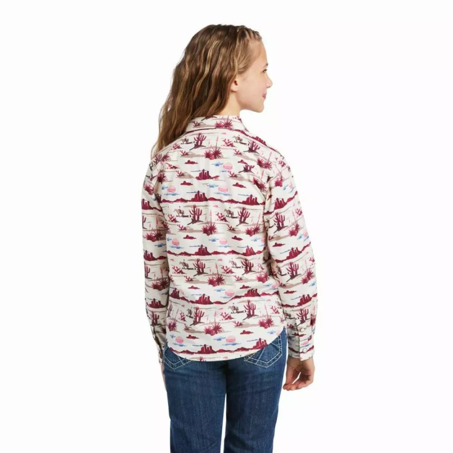 Kids * | Ariat Girls Real Yuma Shirt