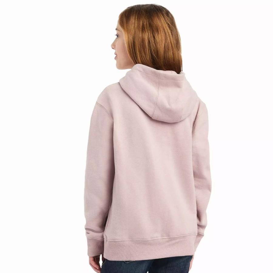 Kids * | Ariat Girl'S Real Glitter Logo Hoodie