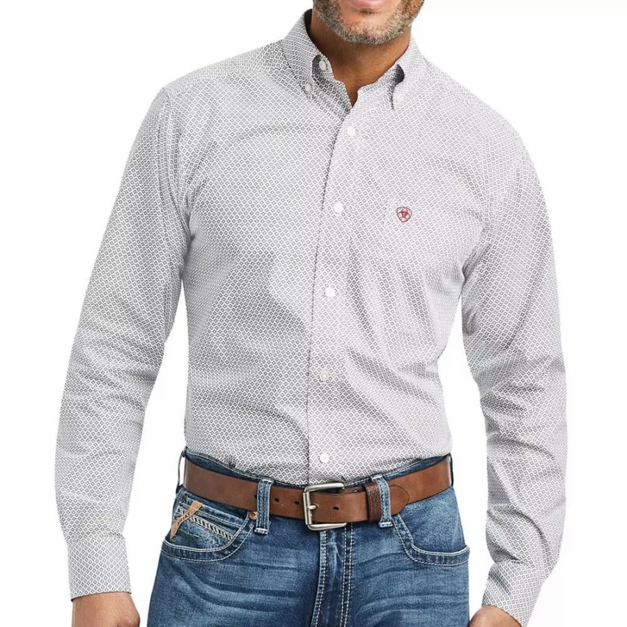 Men * | Ariat Men'S Warwick Fitted Shirt