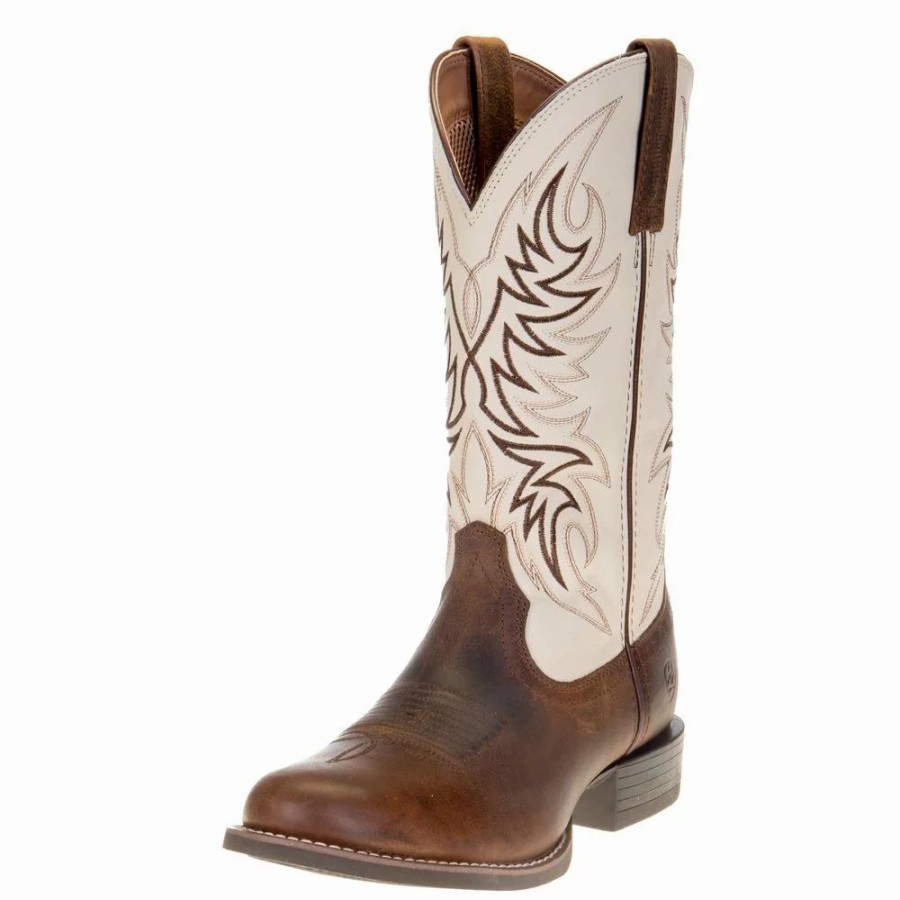 Men * | Ariat Men'S Ariat Sport Horseman Cattail Brown 13In. Dover Brown Top Boot