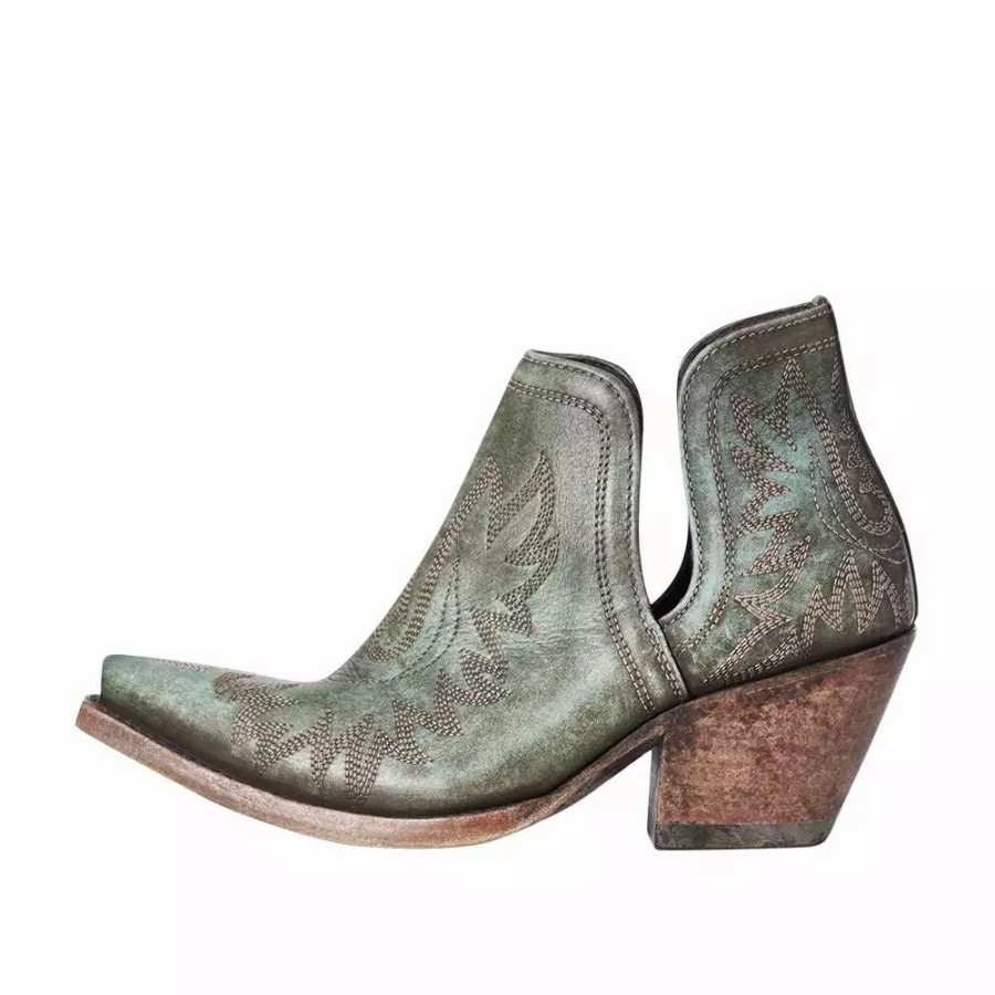 Women * | Ariat Women`S Distressed Turquoise Dixon Bootie