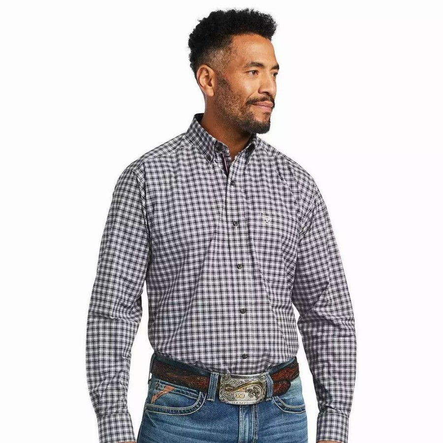 Men * | Ariat Men'S Pro Series Michael Stretch Classic Fit Shirt