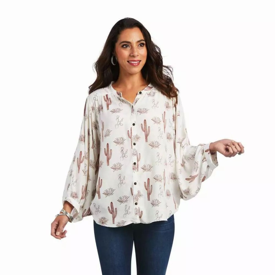 Women * | Ariat Women'S Cactus Desert Top