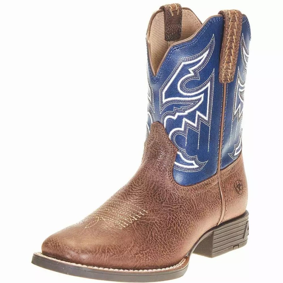 Kids * | Ariat Youth Blue Sorting Pen Cowboy Boot