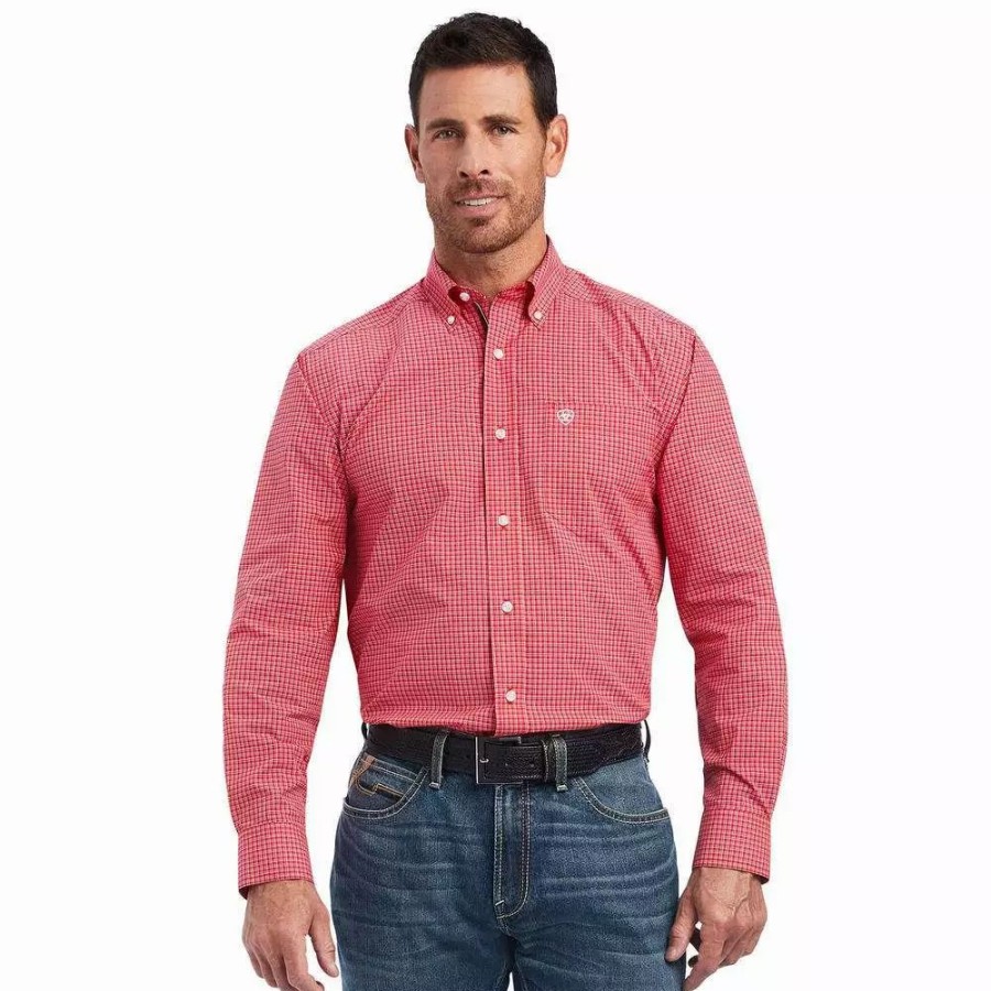 Men * | Men'S Ariat Pro Series Nevin Stretch Classic Fit Shirt