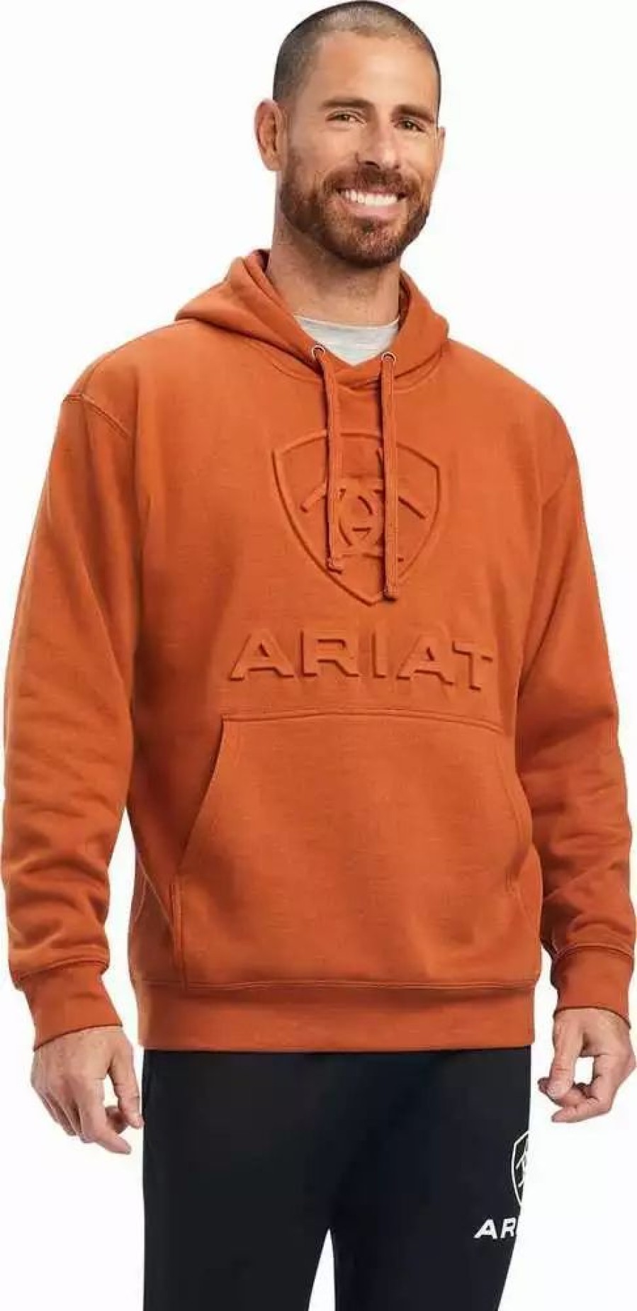 Men * | Ariat Men'S Mocha Hooded Sweatshirt