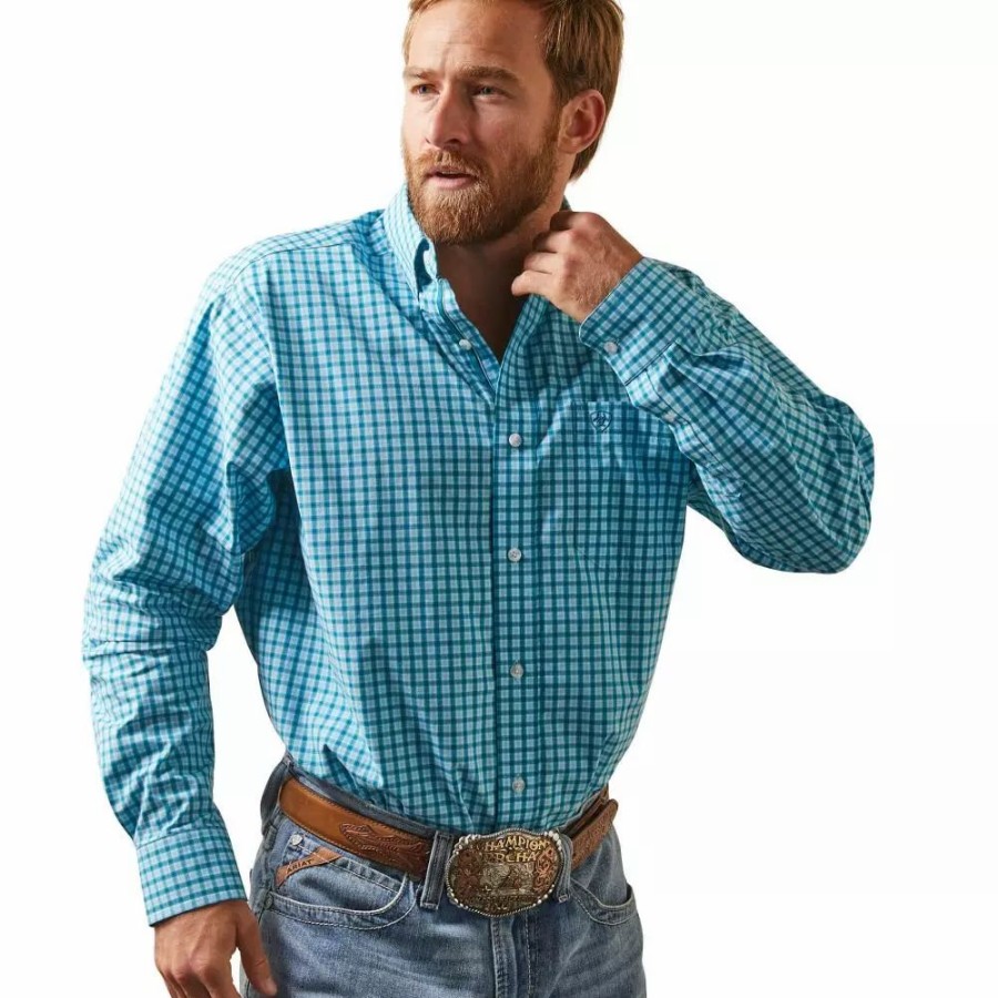 Men * | Ariat Men'S Pro Series Kalvin Classic Fit Shirt