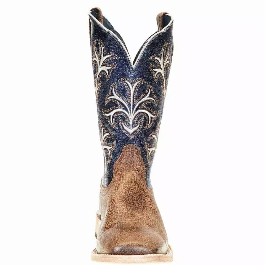 Men * | Ariat Men'S Cowboss King Brown 11In. Grotto Blue Square Toe Boot