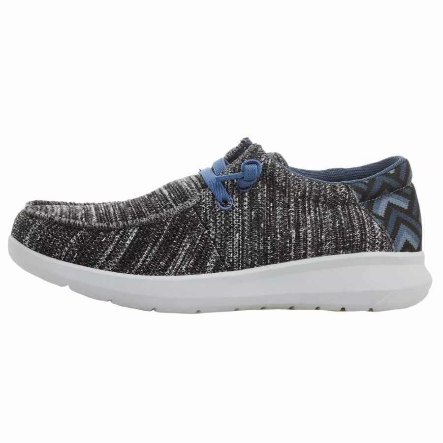 Men * | Ariat Men'S Hilo Stretch Lace Heather Grey And Blue Aztec Print Casual Shoe