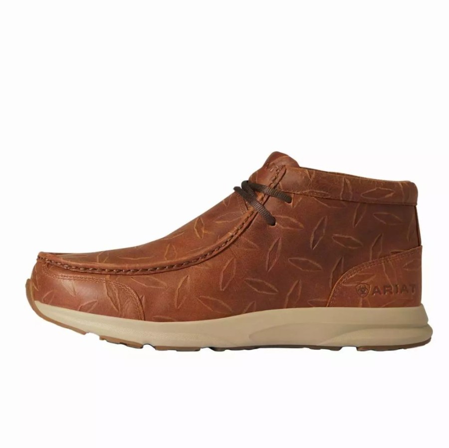 Men * | Ariat Men'S Spitfire 4In. Laced Tan Ankle Boots