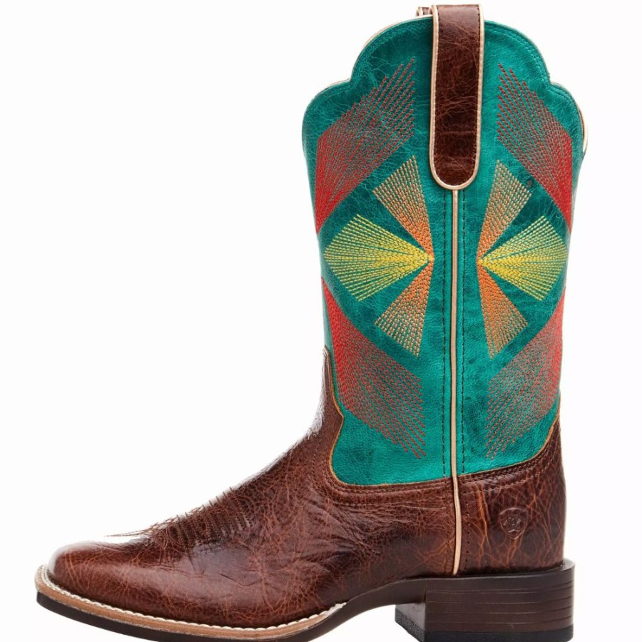 Women * | Ariat Women'S Oak Grove Gingersnap/ Jaded 11 In Top Boot