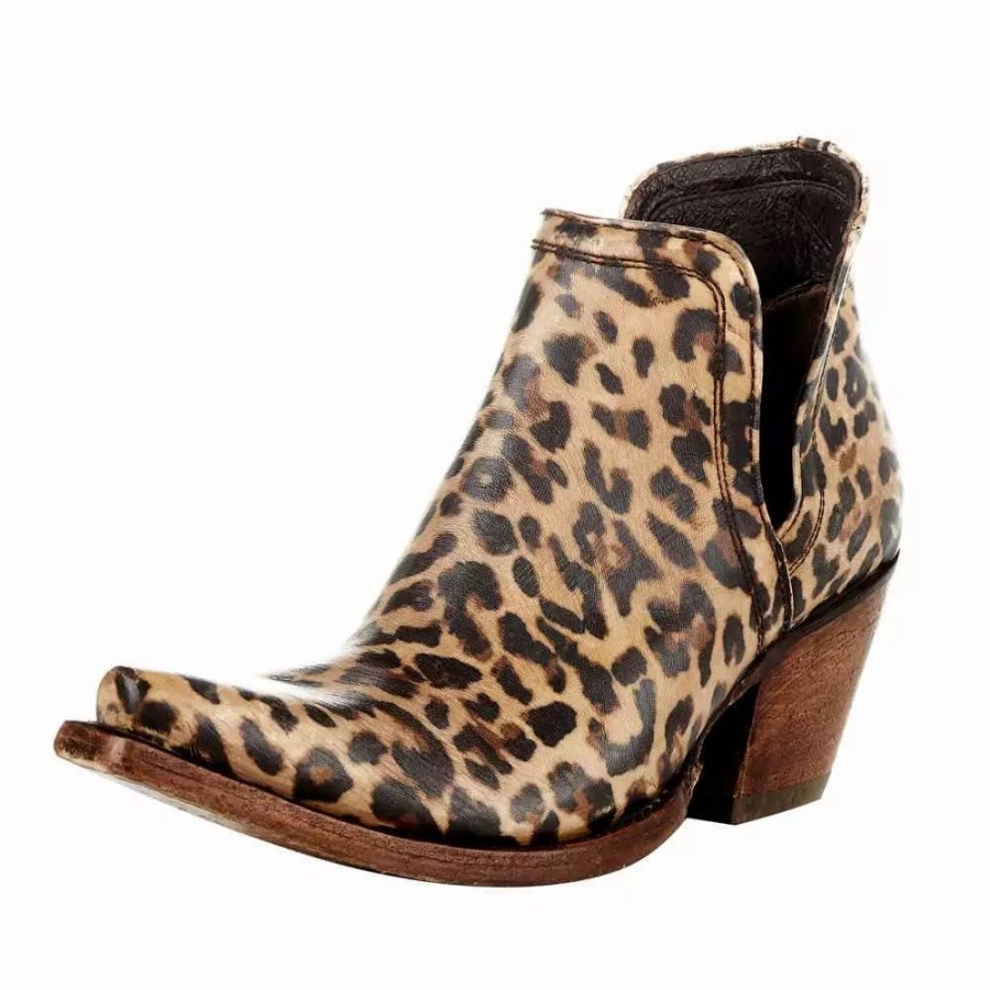 Women * | Ariat Women'S Ariat Distressed Leopard Dixon Boot